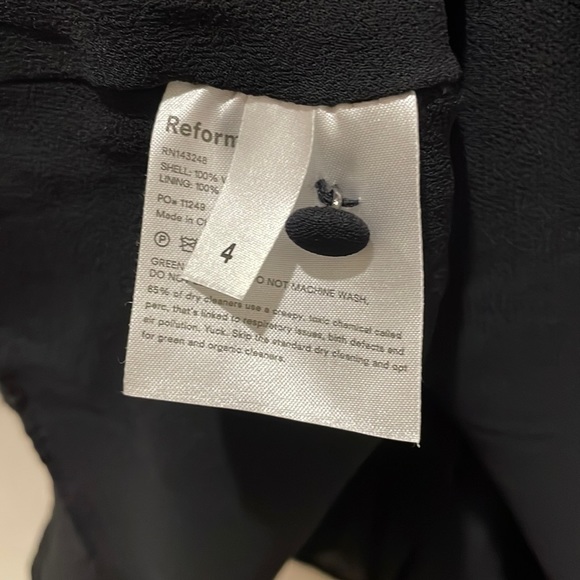 Reformation Alani Black Dress - Picture 11 of 12